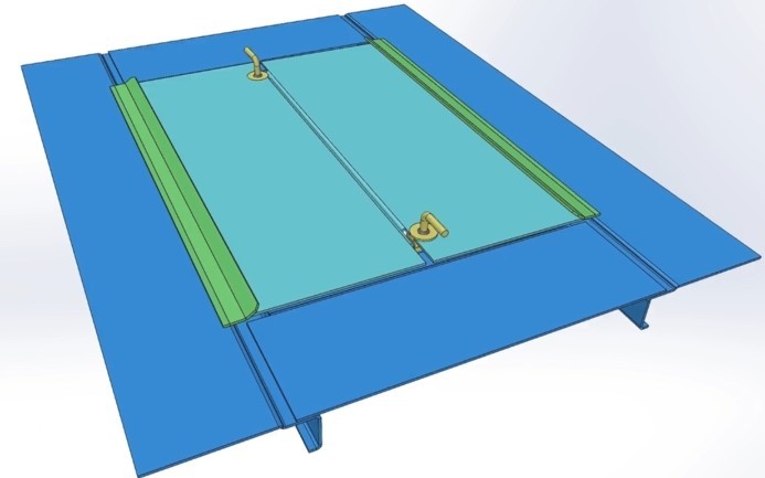 QRMW Quick Release Manway in the closed position